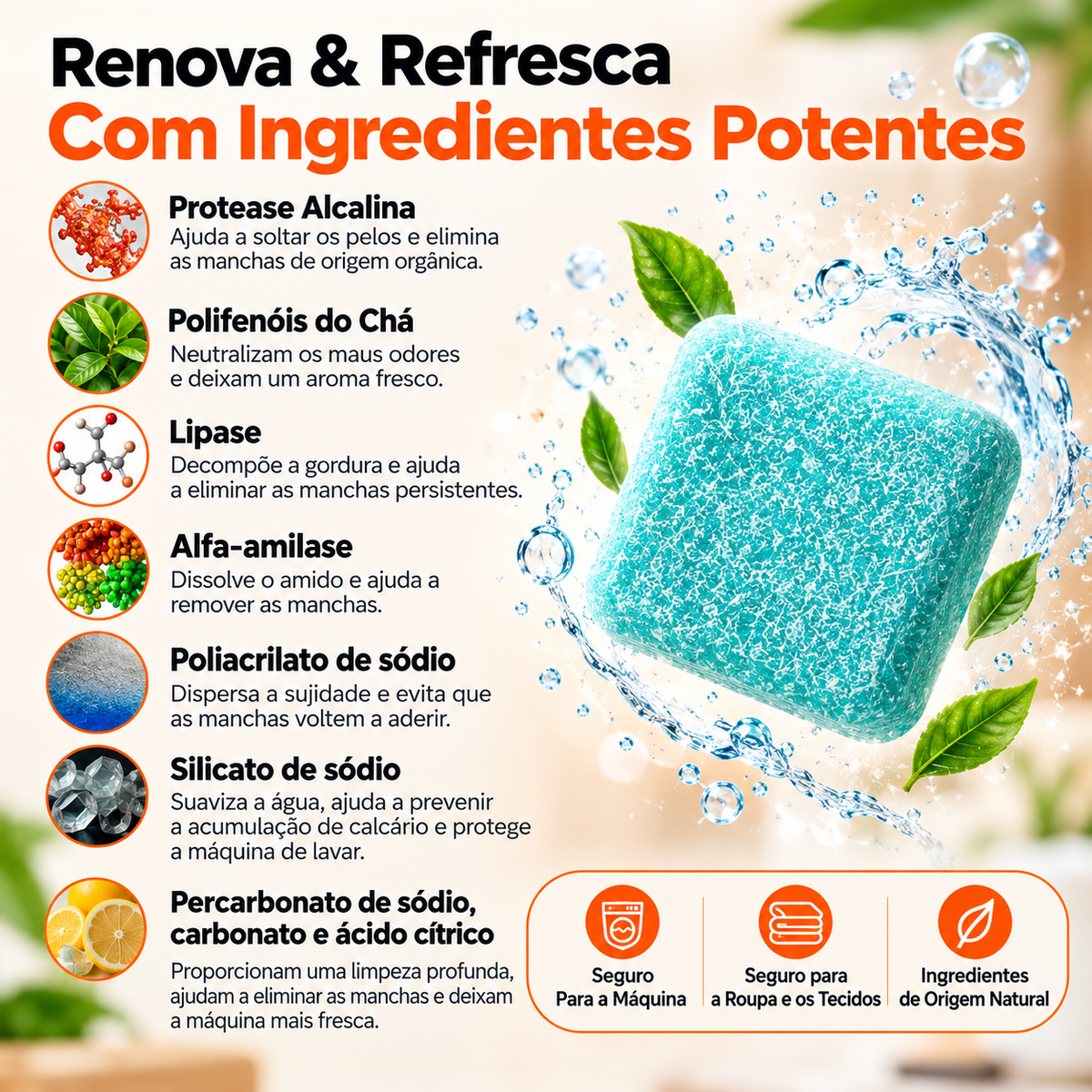 LavaRenueva™ | Cuidado Profundo da Máquina de Lavar